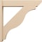 Ekena Millwork 8-in W x 42-in D x 42-in H Funston Slat Rough Cedar Woodgrain TimberThane Outlooker, Primed Tan OUTUR080X42X42FST24RCPR - alternate 4